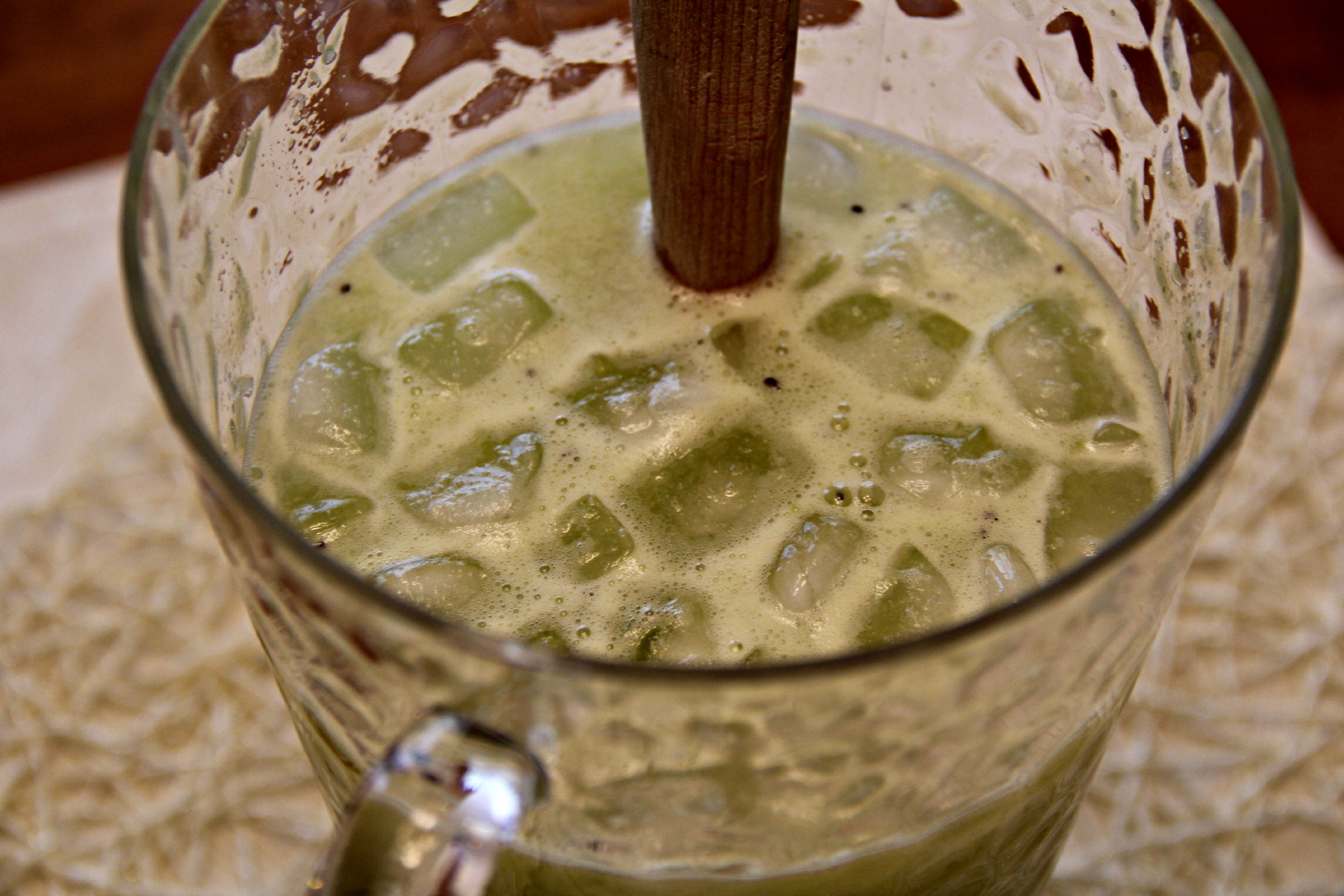 water pineapple kiwi and agave