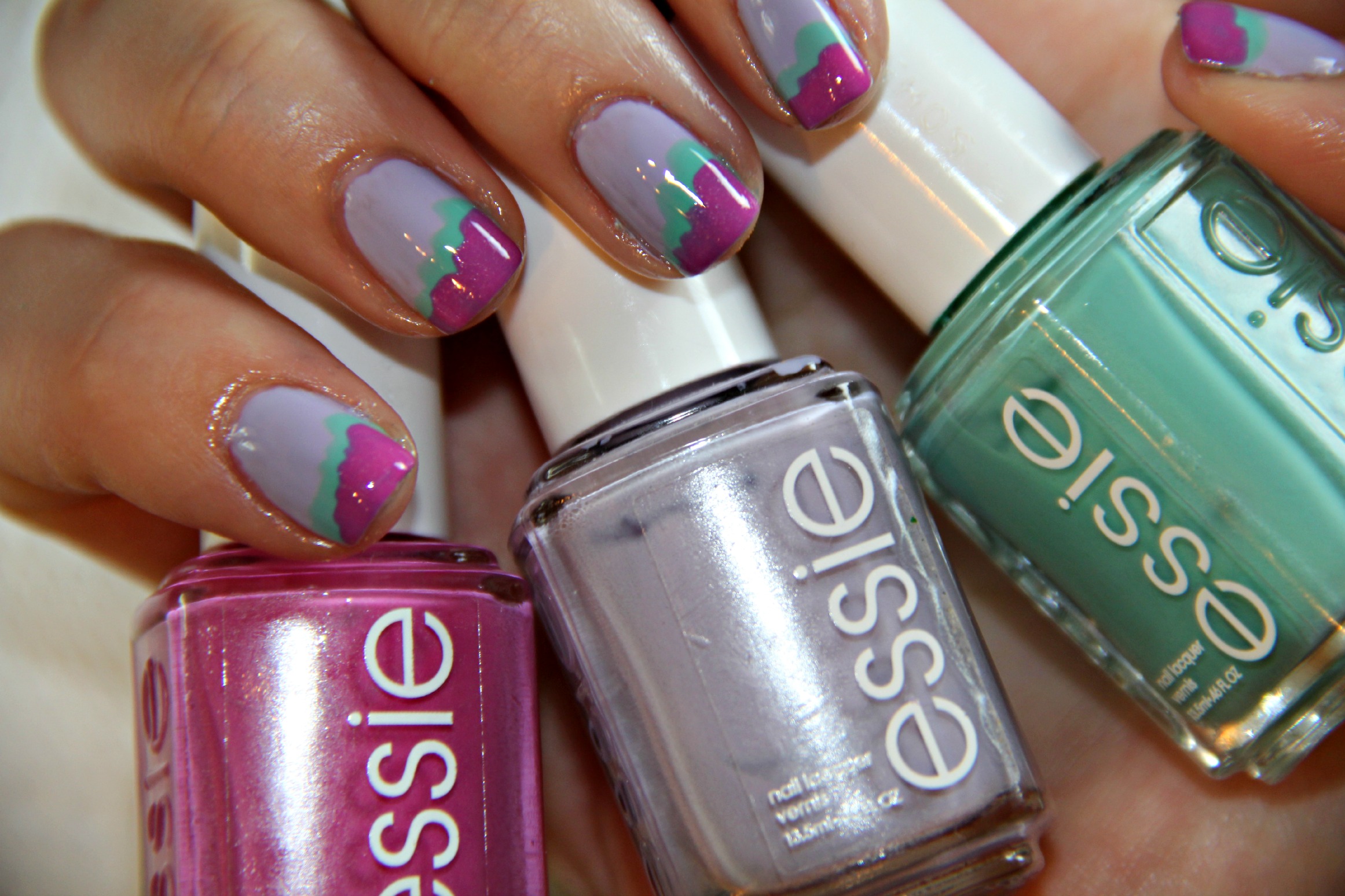 colorblock nails