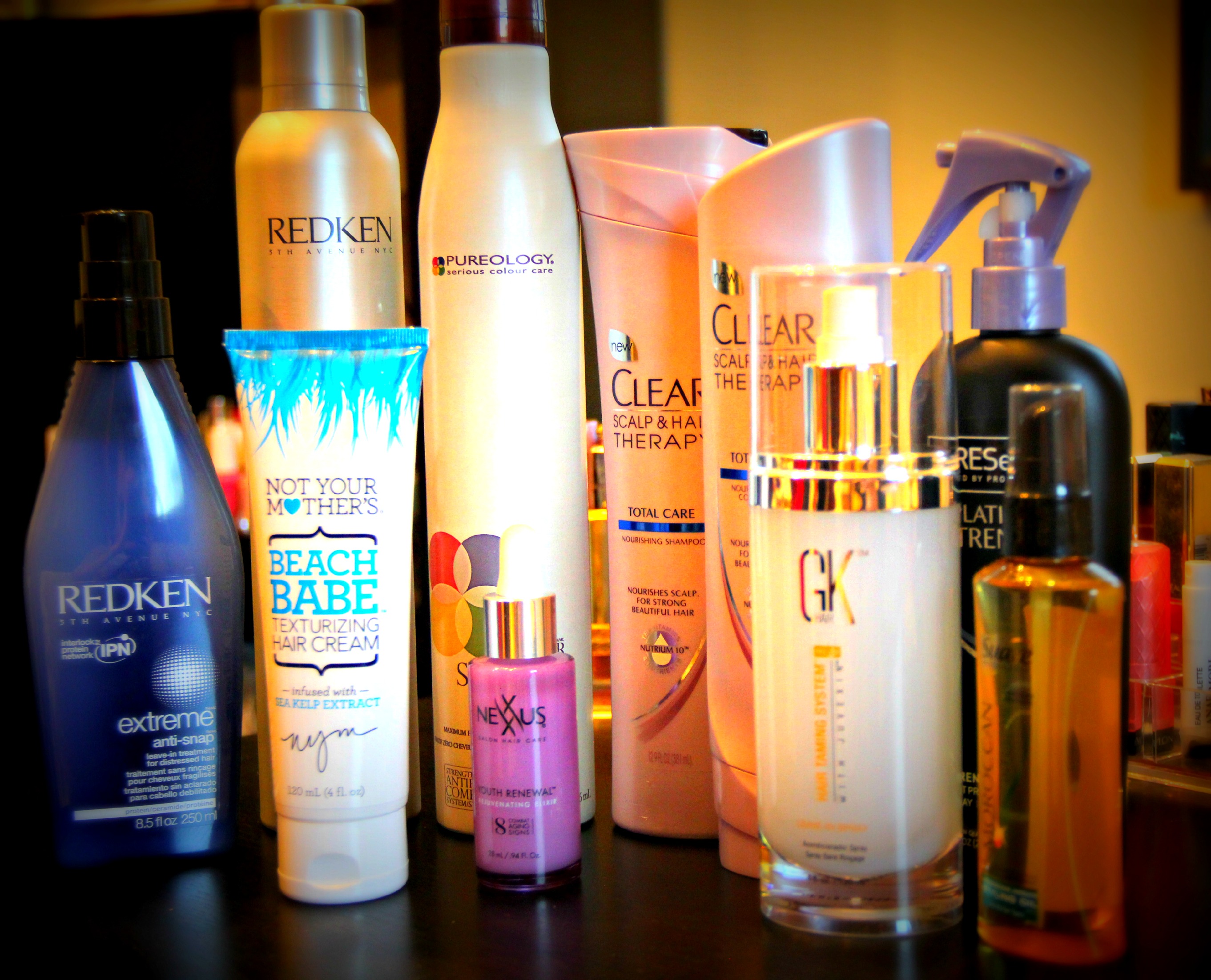 hair products from the box