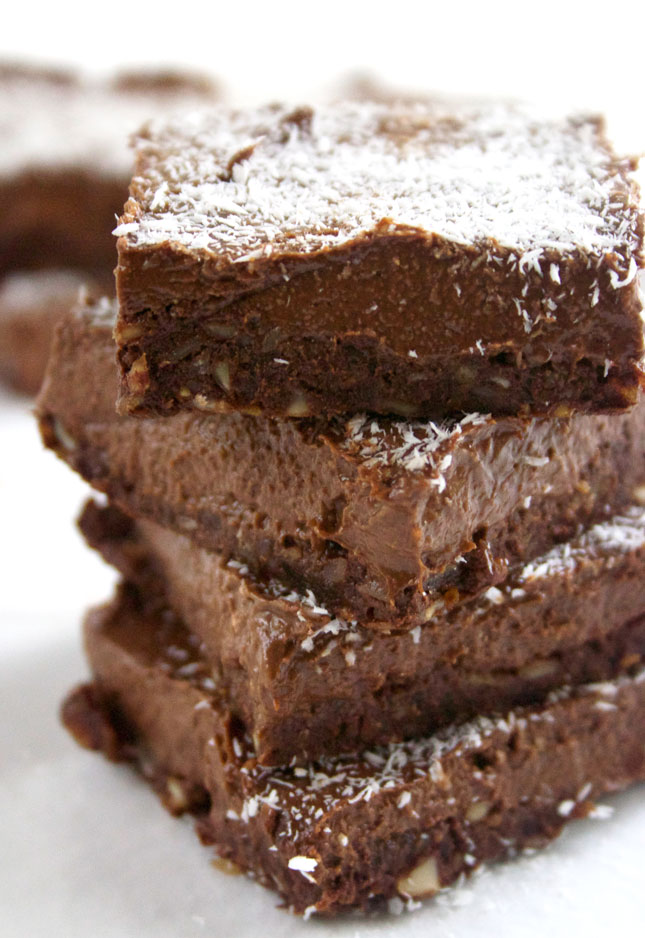 Raw, Vegan Chocolate Fudge Squares THIRTEEN THOUGHTS