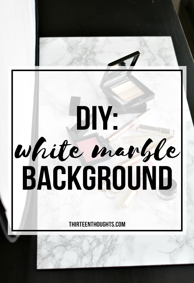 DIY White Marble Photography Background