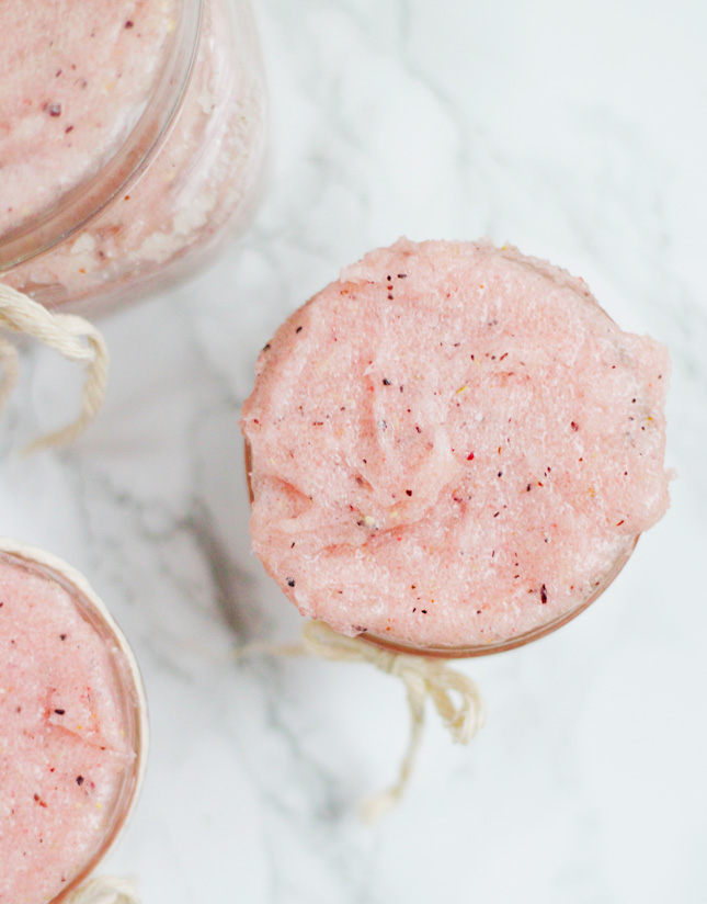 DIY gift idea Coconut oil body scrub THIRTEEN THOUGHTS