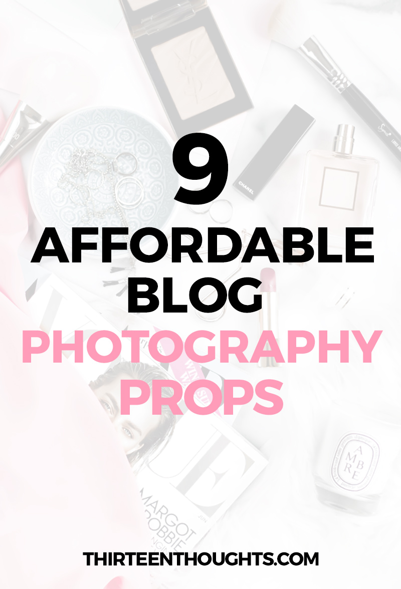 Blog Photo Styling: 9 Affordable Photography Props #blogging #photography #blogtips #bloggingtips #blogphotography #photographyprops #phototips #photographytips #bloggers #bloggertips