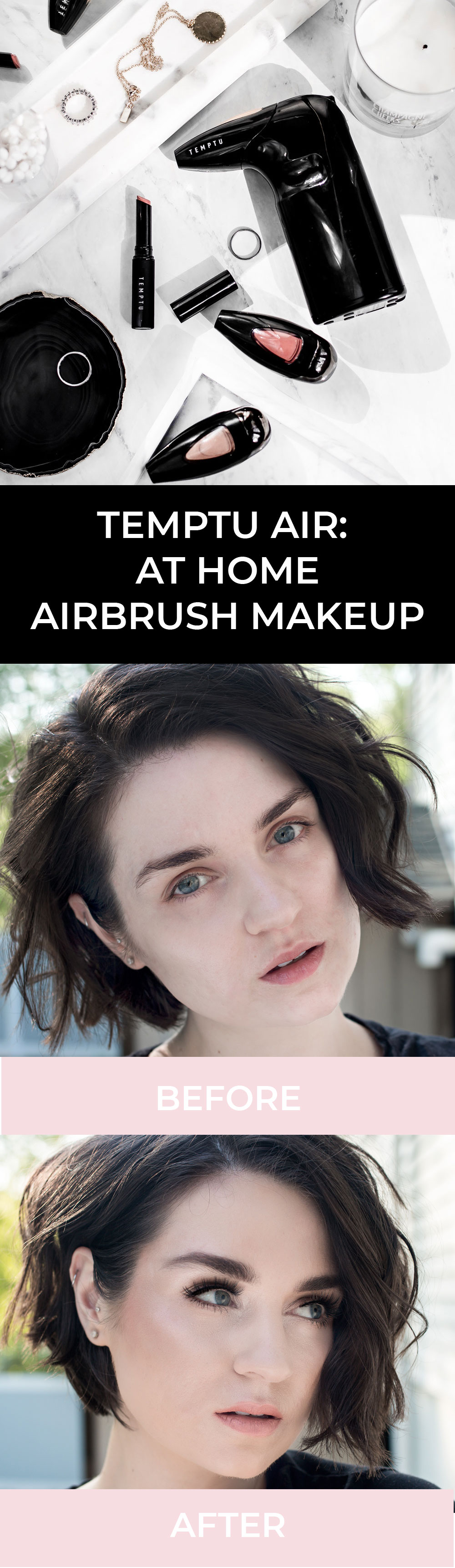 If you're a makeup lover, chances are you've already heard of Temptu. Temptu Air* is a personal airbrush system you can use at home and I've been putting it to the test over the last couple of weeks. #beauty #makeup
What is it, exactly?
a cordless system that allows for an instant airbrush makeup application at home
it has a very lightweight design
it has a rechargeable battery that comes with a USB cable
it's compatible with all existing Temptu Airpods
provides adjustable coverage, anywhere from very light to full, with professional-like results