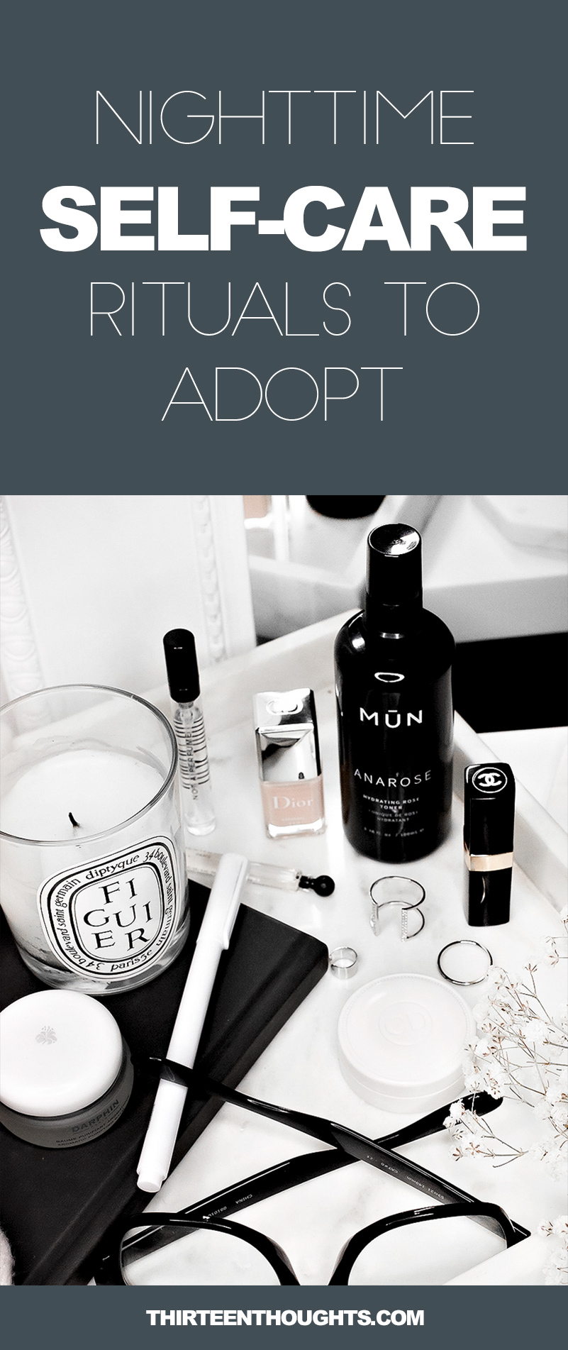Nighttime Self-Care Rituals to Adopt. Those morning and nighttime rituals are keys to my keeping my sanity when everything else seems to get out of control. For a lot of us, nighttime/bedtime is the only time of day we get just for ourselves, too. The time where the distractions and the noise die down for a while- which makes it an excellent opportunity for a few self-care rituals. #selfcare #selflove #rituals #routine